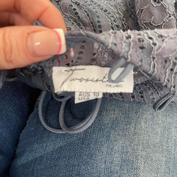 Two sister blue dress tie back - Picture 8 of 8